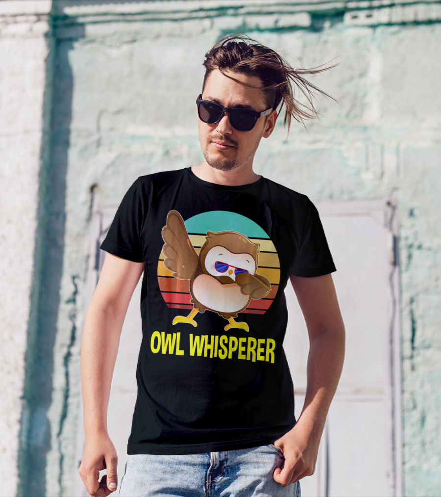 Owl Whisperer Hoot Cute Dabbing T-Shirt