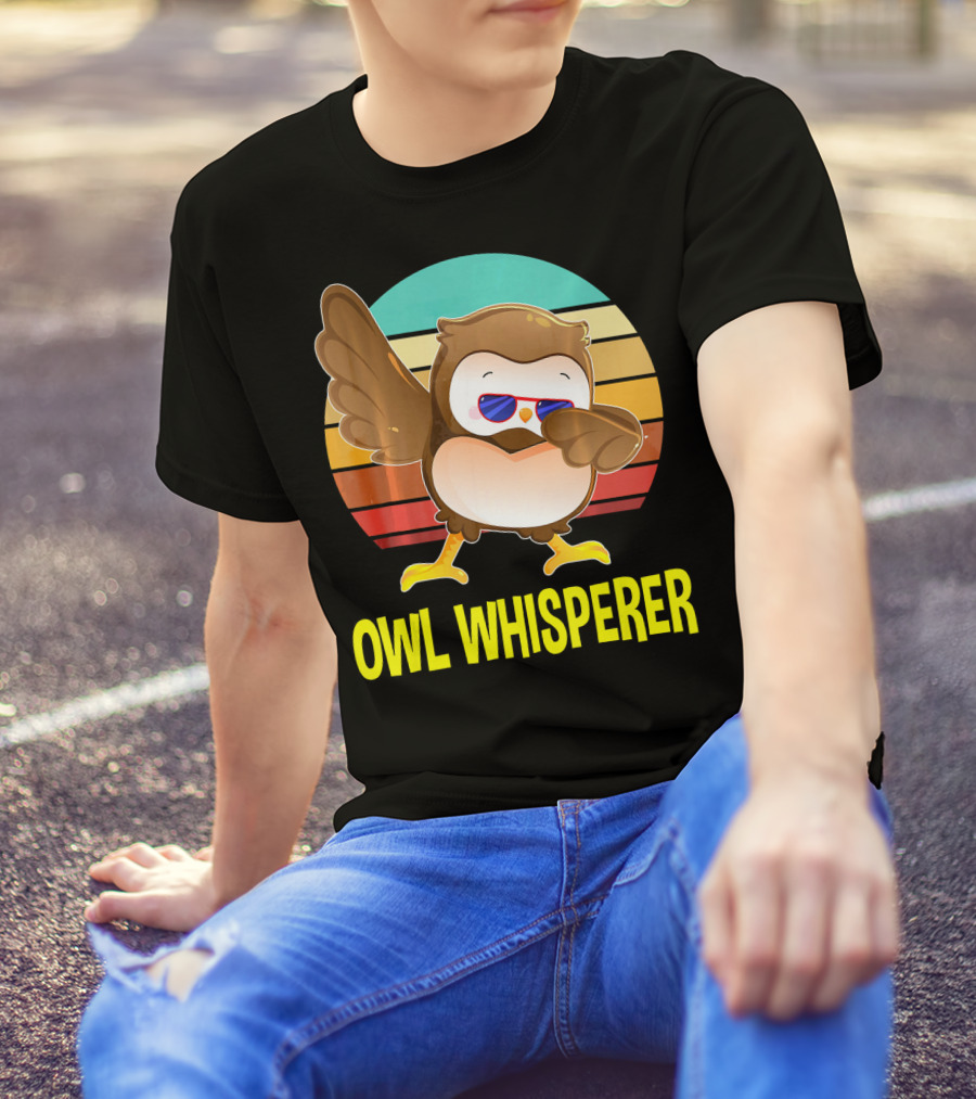 Owl Whisperer Hoot Cute Dabbing T-Shirt