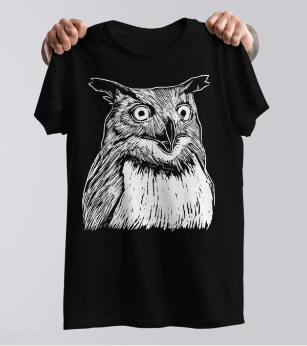 Owl Drawing Clothing T-Shirt