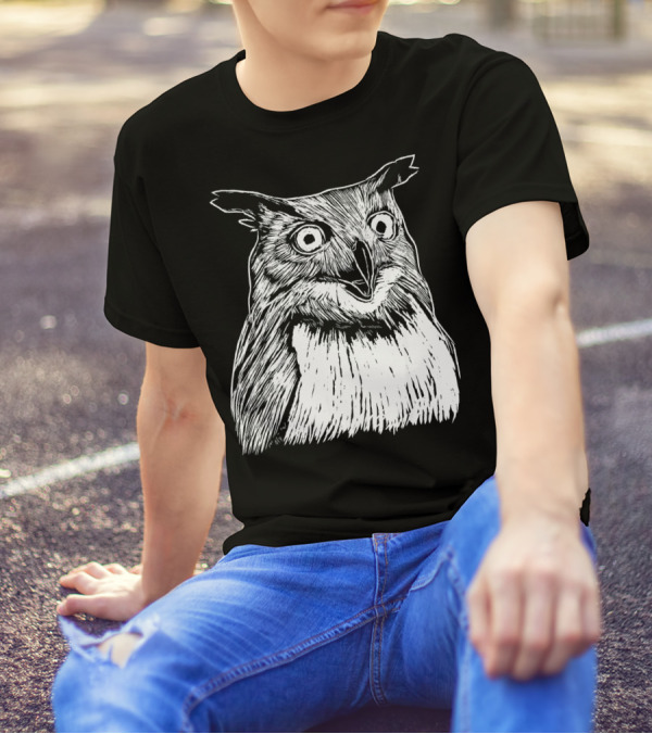 Owl Drawing Clothing T-Shirt