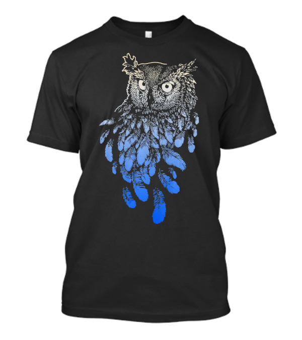 Owl Spirit Animal Tribal Feather T-Shirt