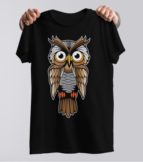 Preppy Owl Animal Lover Unique Owl T-Shirt