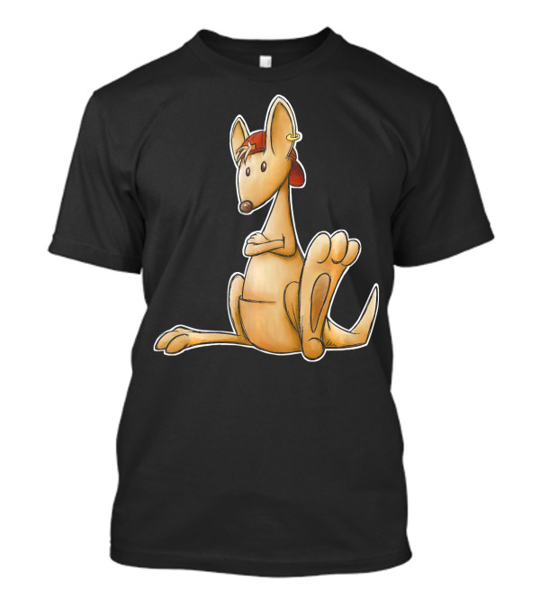 Rad Hiphop Kangaroo Street Art Illustration Cool T-Shirt