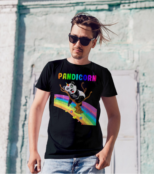 Pandicorn Magical Rainbow Unico Adventure T-Shirt