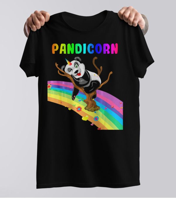 Pandicorn Magical Rainbow Unico Adventure T-Shirt
