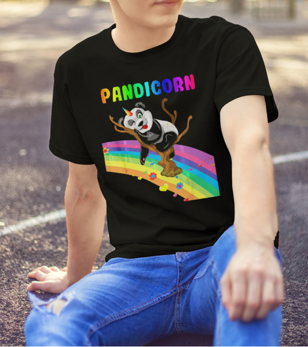 Pandicorn Magical Rainbow Unico Adventure T-Shirt