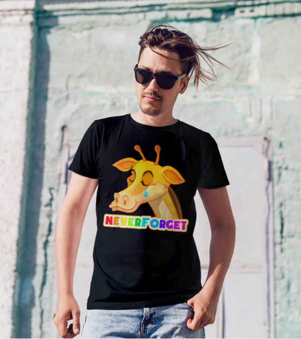 Colorful Never Forget Emotional Giraffe T-Shirt