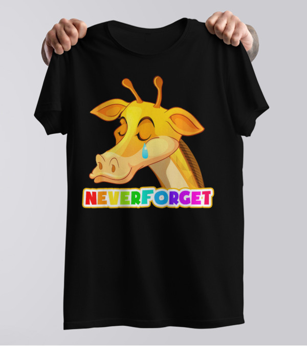 Colorful Never Forget Emotional Giraffe T-Shirt