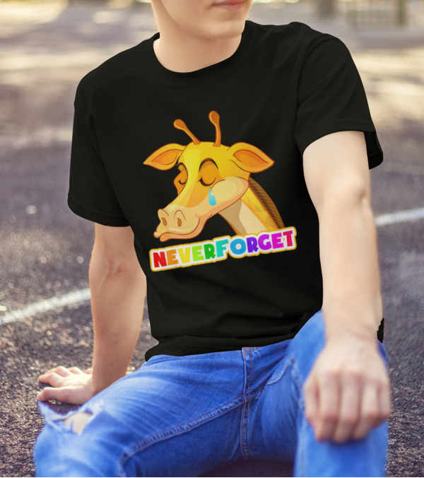 Colorful Never Forget Emotional Giraffe T-Shirt