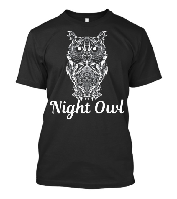 Night Owl Intricate Ornate Owl T-Shirt