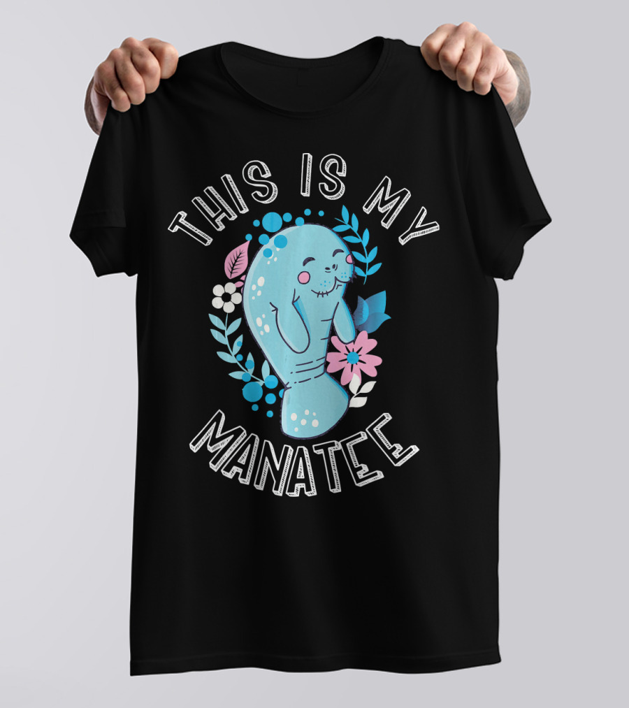 This Is My Manatee Vintage Cartoon Sea Cow T-Shirt