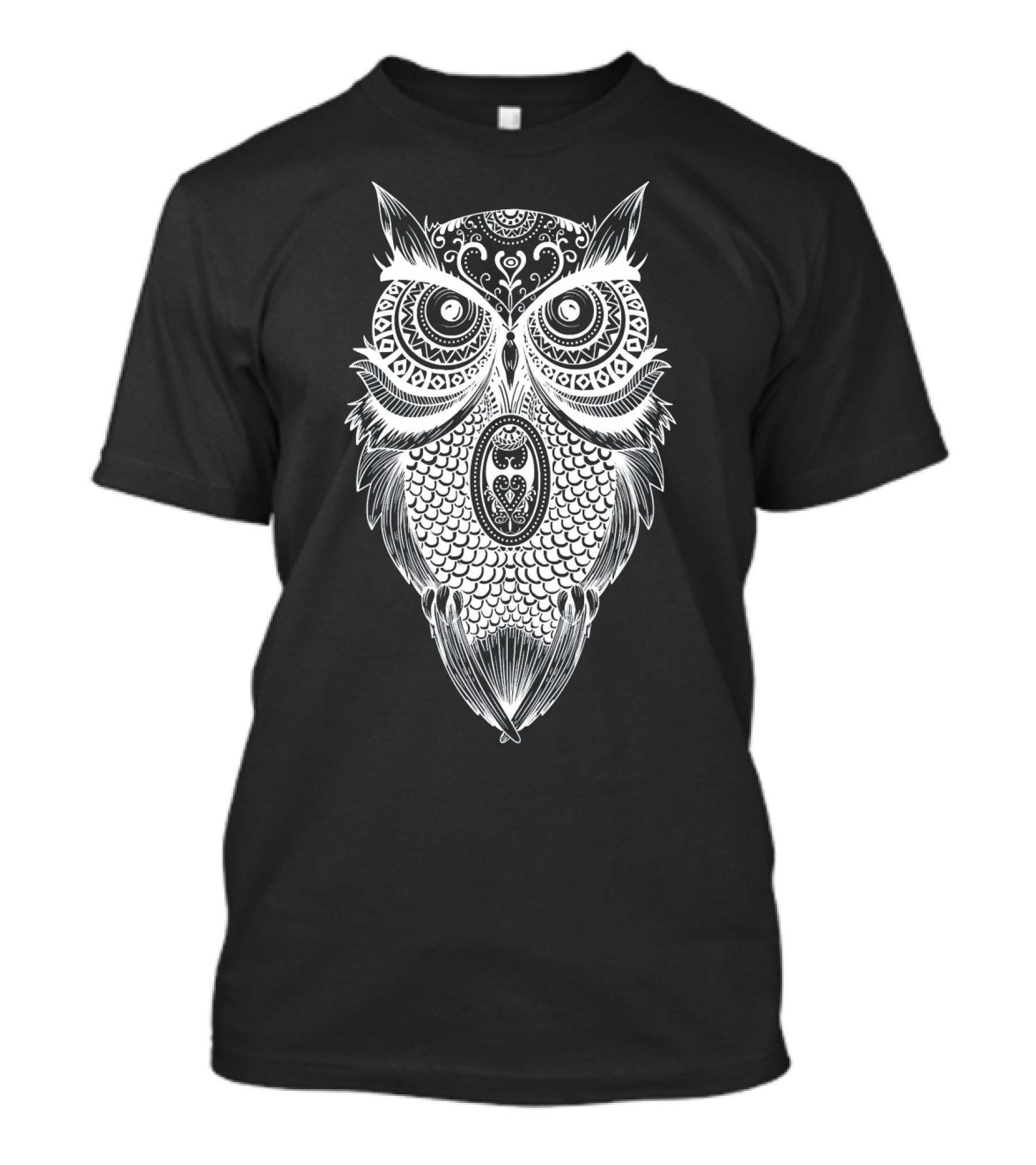 Intricate Owl Mandala Yoga Meditation Native Am T-Shirt