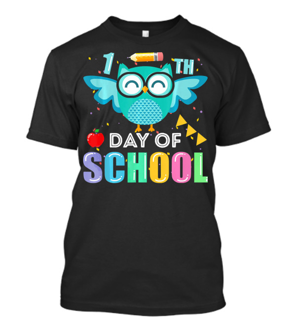 1st 100th Day Of School Owl T-Shirt