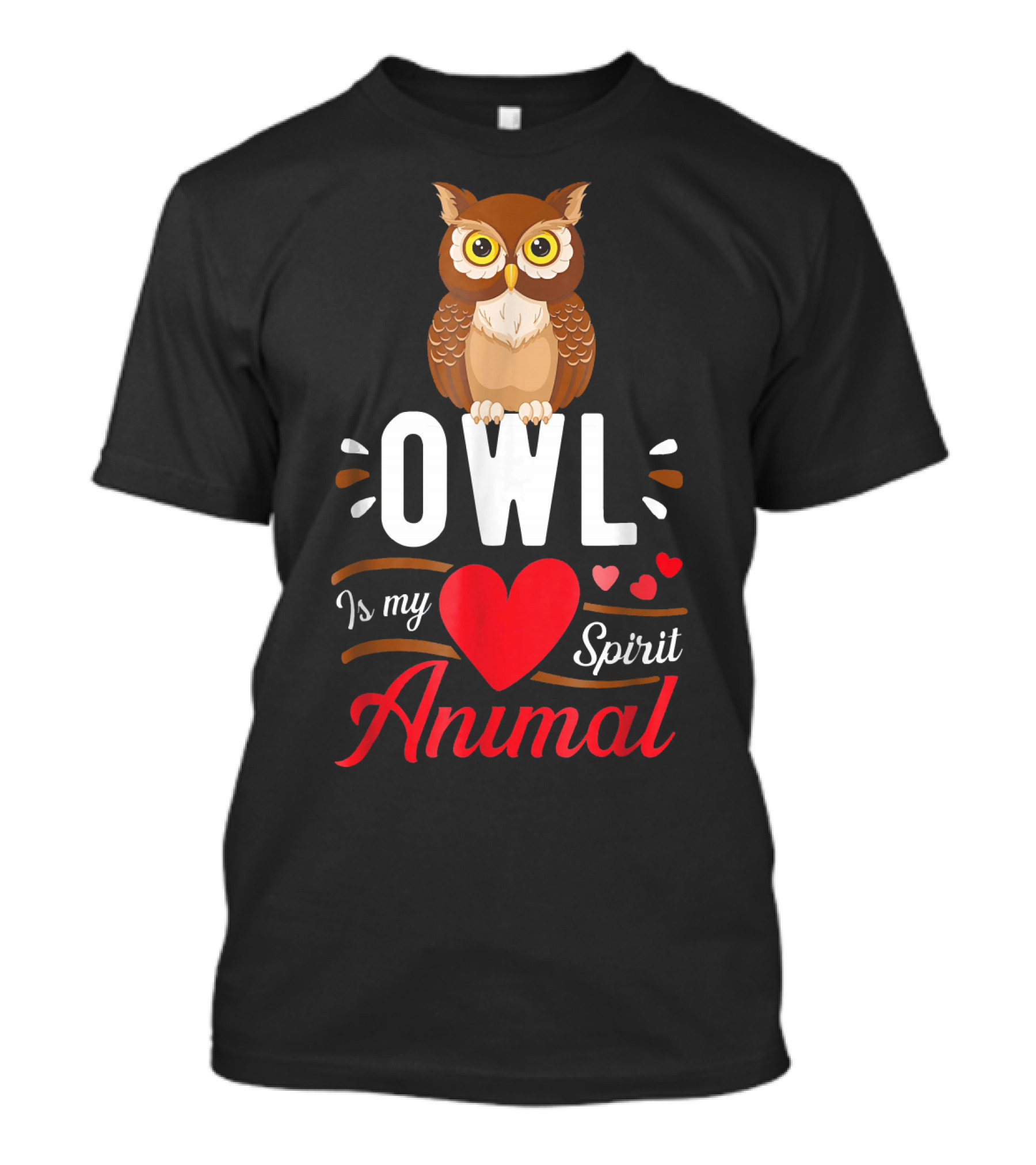 Owl Is My Heart Spirit Animal Love Cute Owl T-Shirt