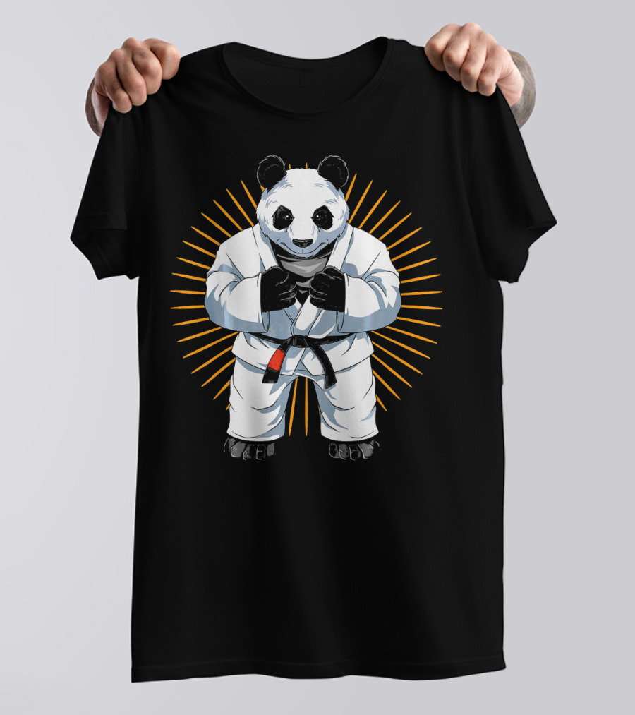 Panda In Gi Brazilian Jiu Jitsu BJJ Martial Arts Champion T-Shirt
