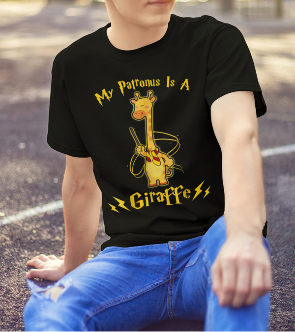 My Patronus Is A Giraffe With Lightning Bolt Accents T-Shirt