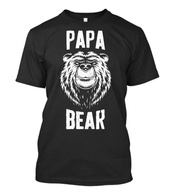 Papa Bear Fierce Expression Bold Styling T-Shirt