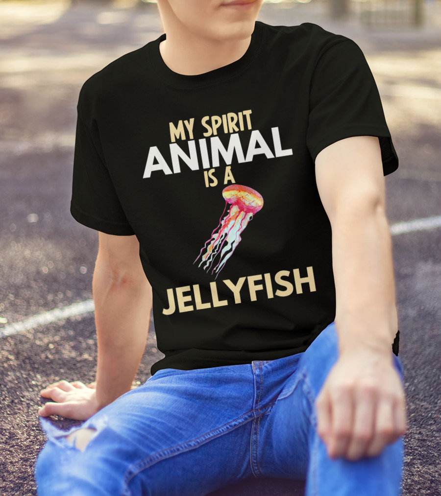 My Spirit Animal Is A Colorful Jellyfish T-Shirt