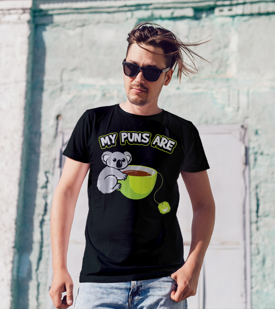 My Puns Are Koala Tea Cup Koala Hugging Cup T-Shirt