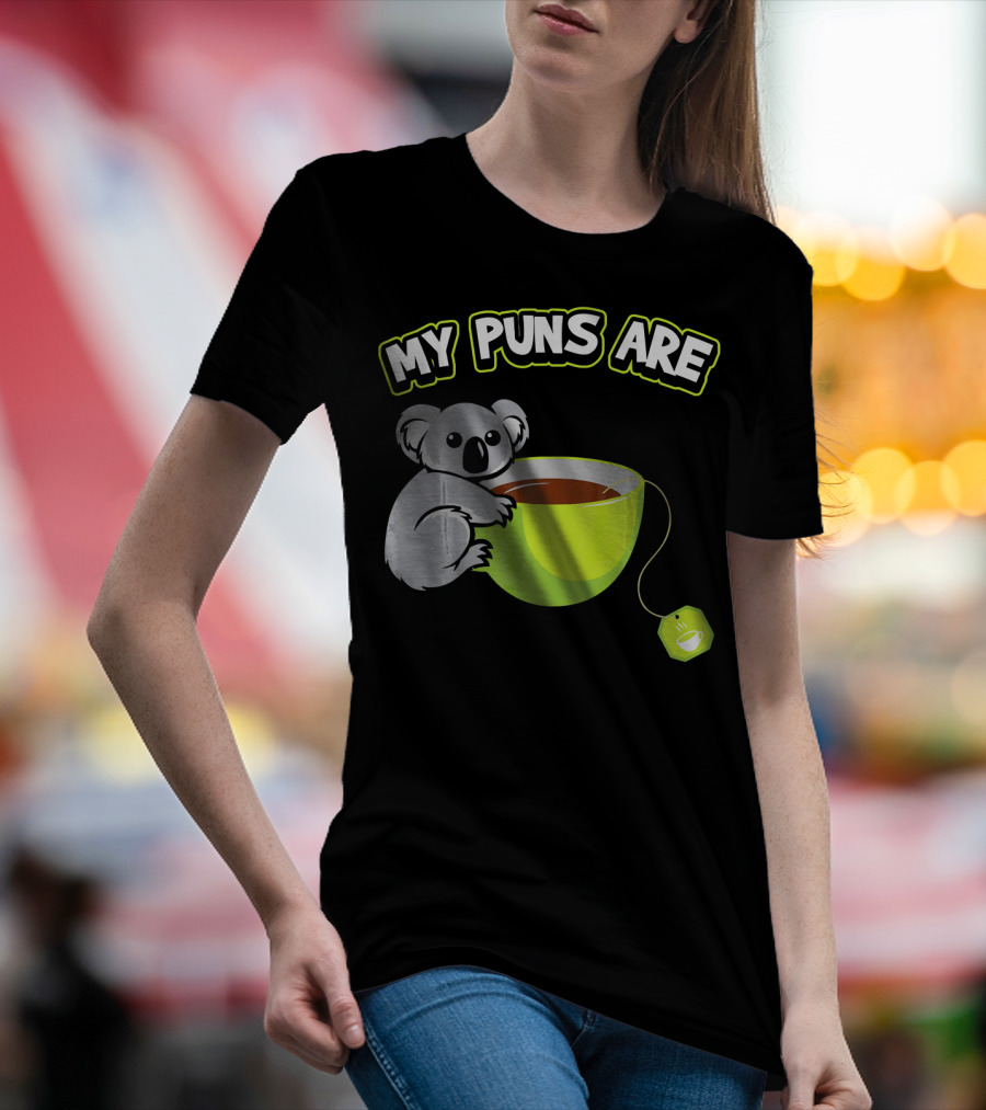 My Puns Are Koala Tea Cup Koala Hugging Cup T-Shirt