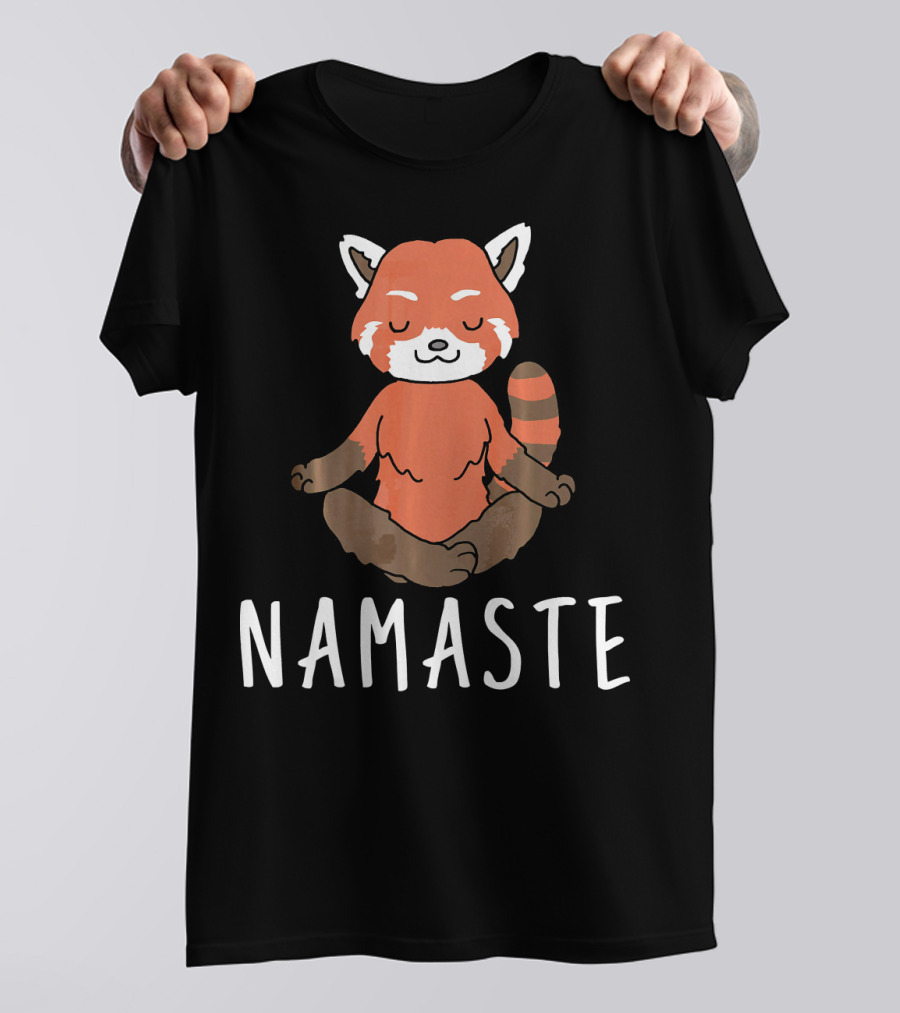Namaste Red Panda Yoga T-Shirt