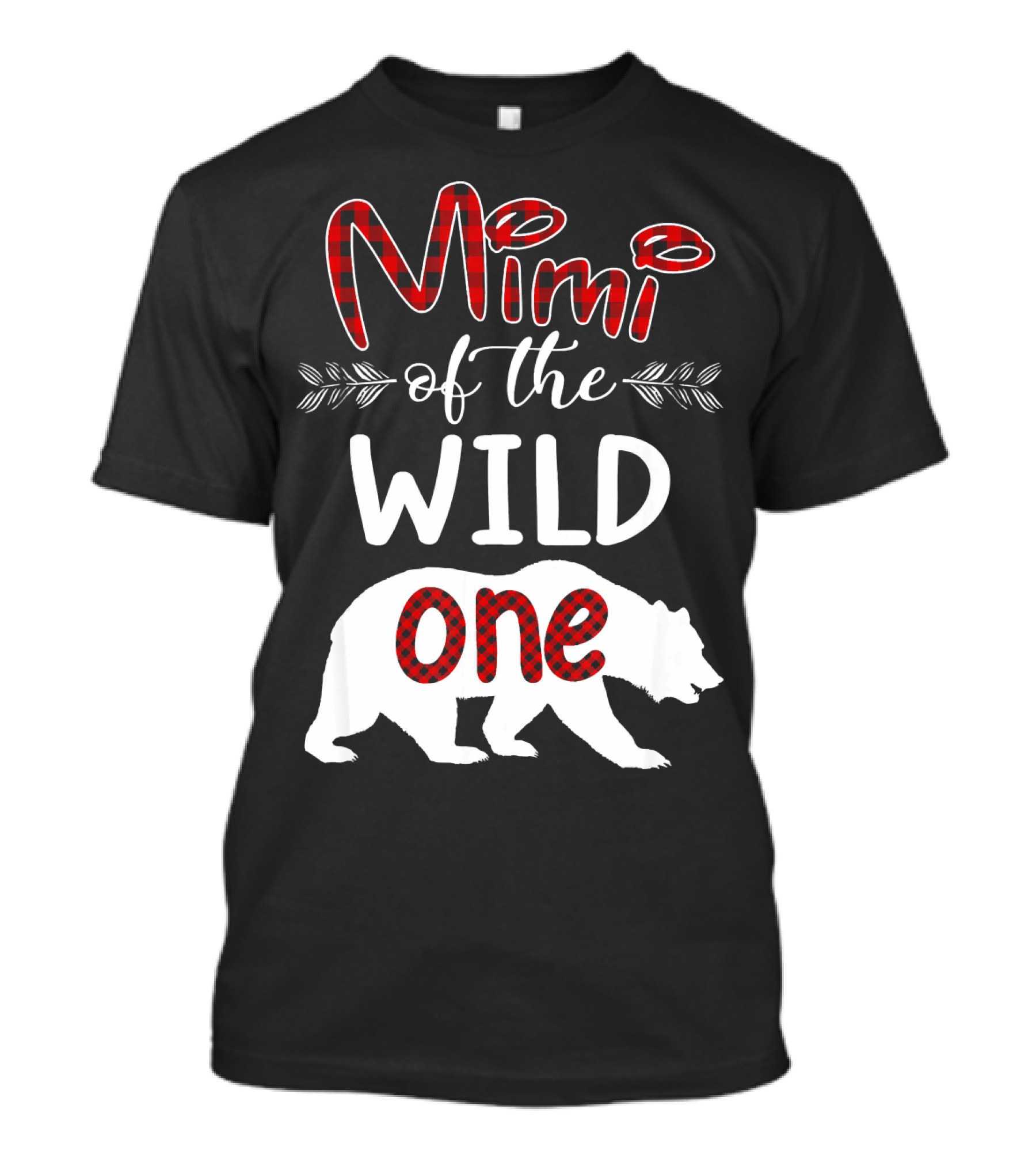 Mimi Of The Wild One Plaid Birthday Bear T-Shirt
