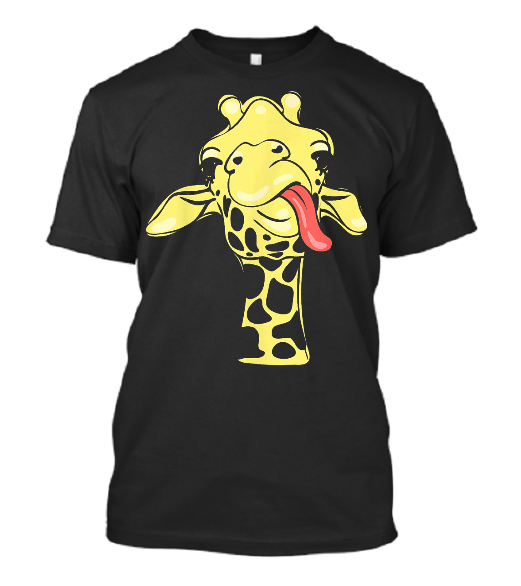No Problem Animal Giraffe With Tongue Out Fashion T-Shirt