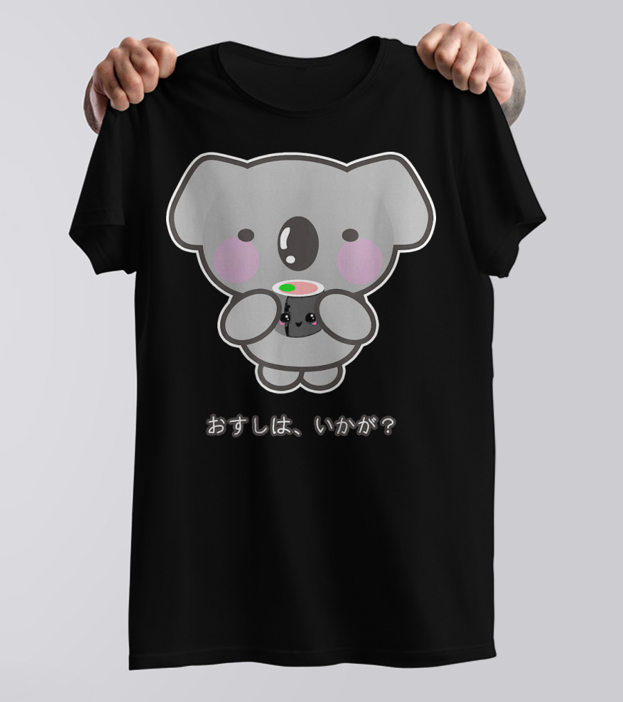 OSushi Ikaga Kawaii Koala Holding Sushi T-Shirt