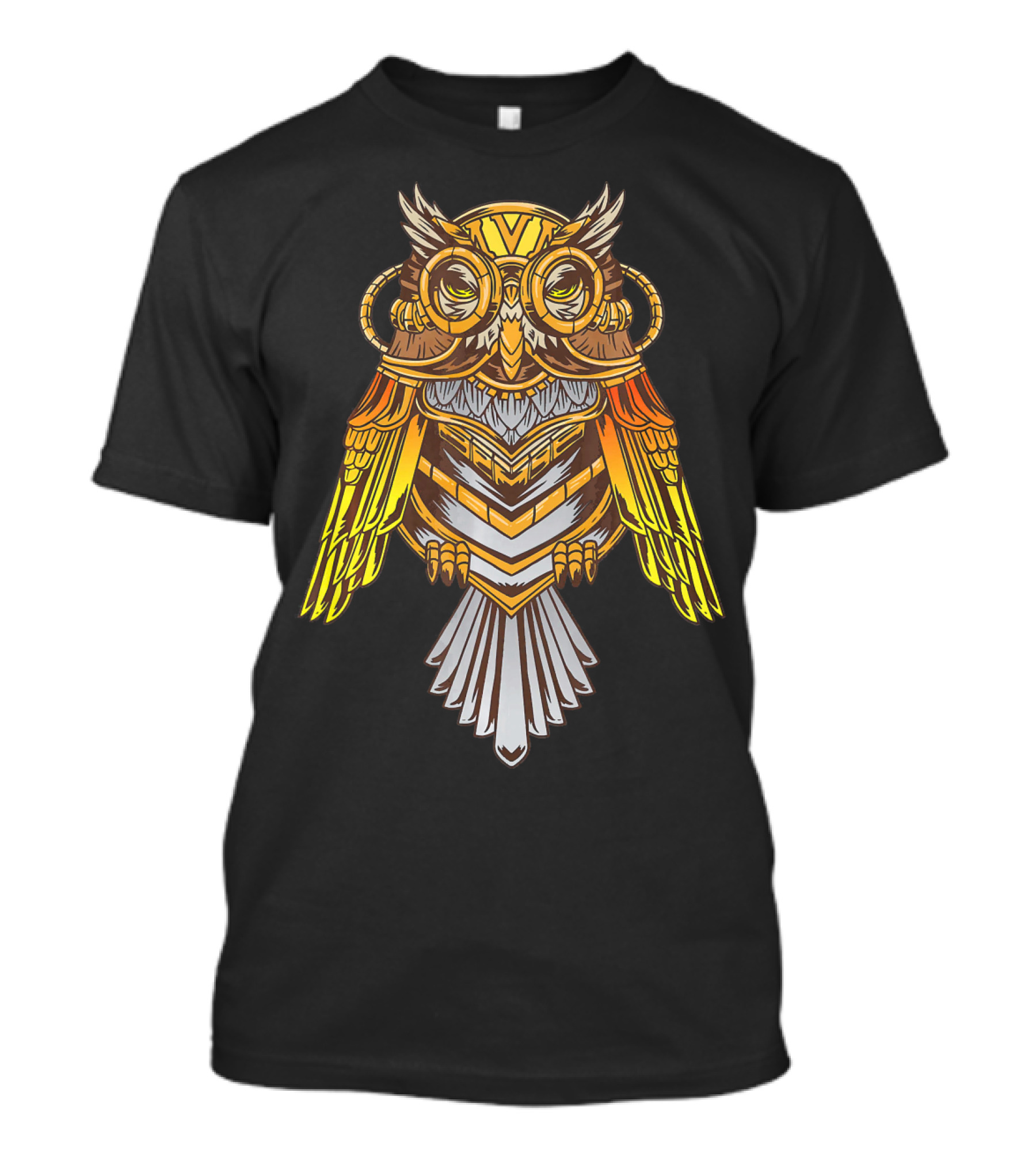 Steampunk Owl For Lovers Of Intricate Mechanical T-Shirt