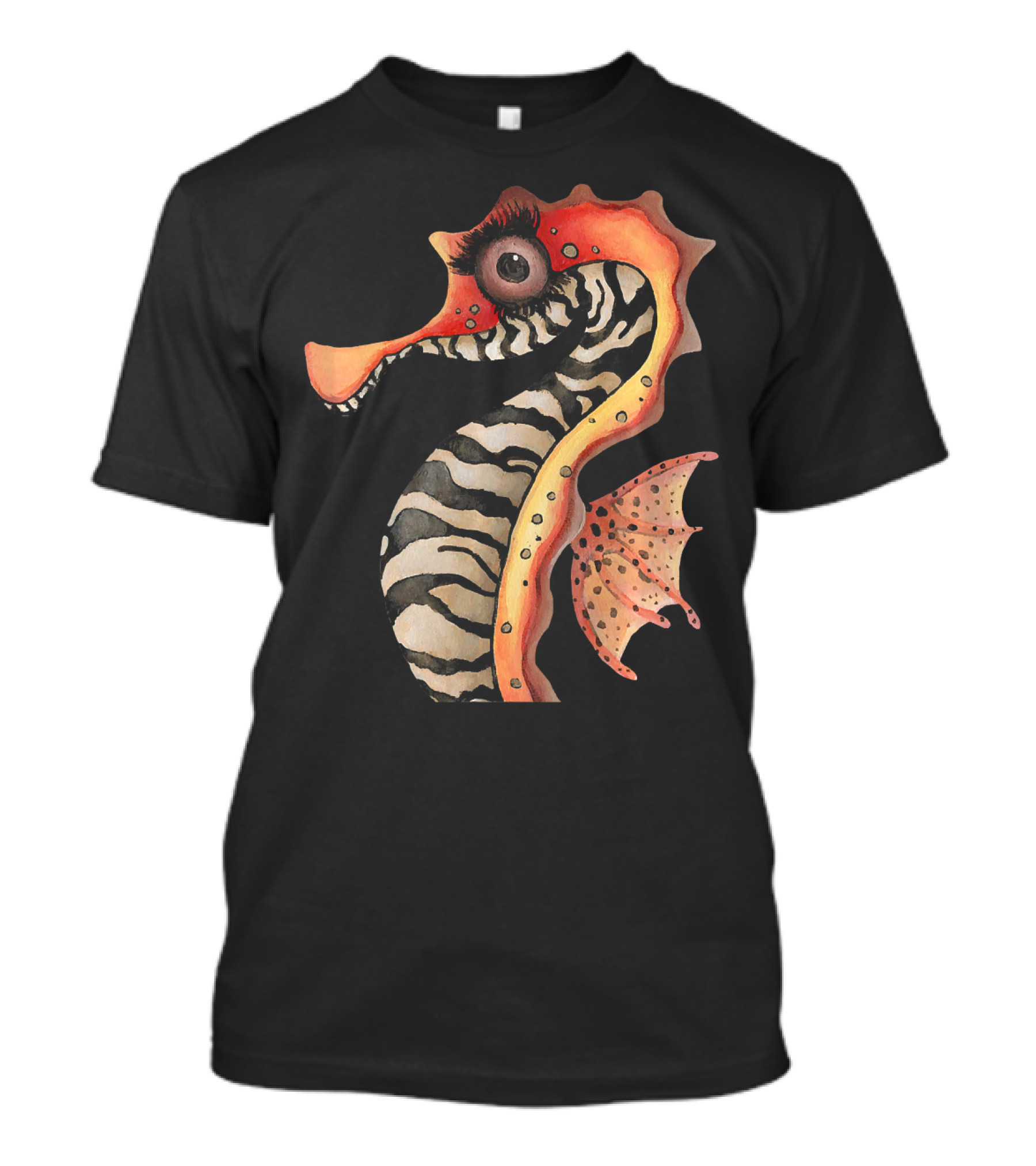 Zebra Seahorse Novelty Funny Sea Animal T-Shirt