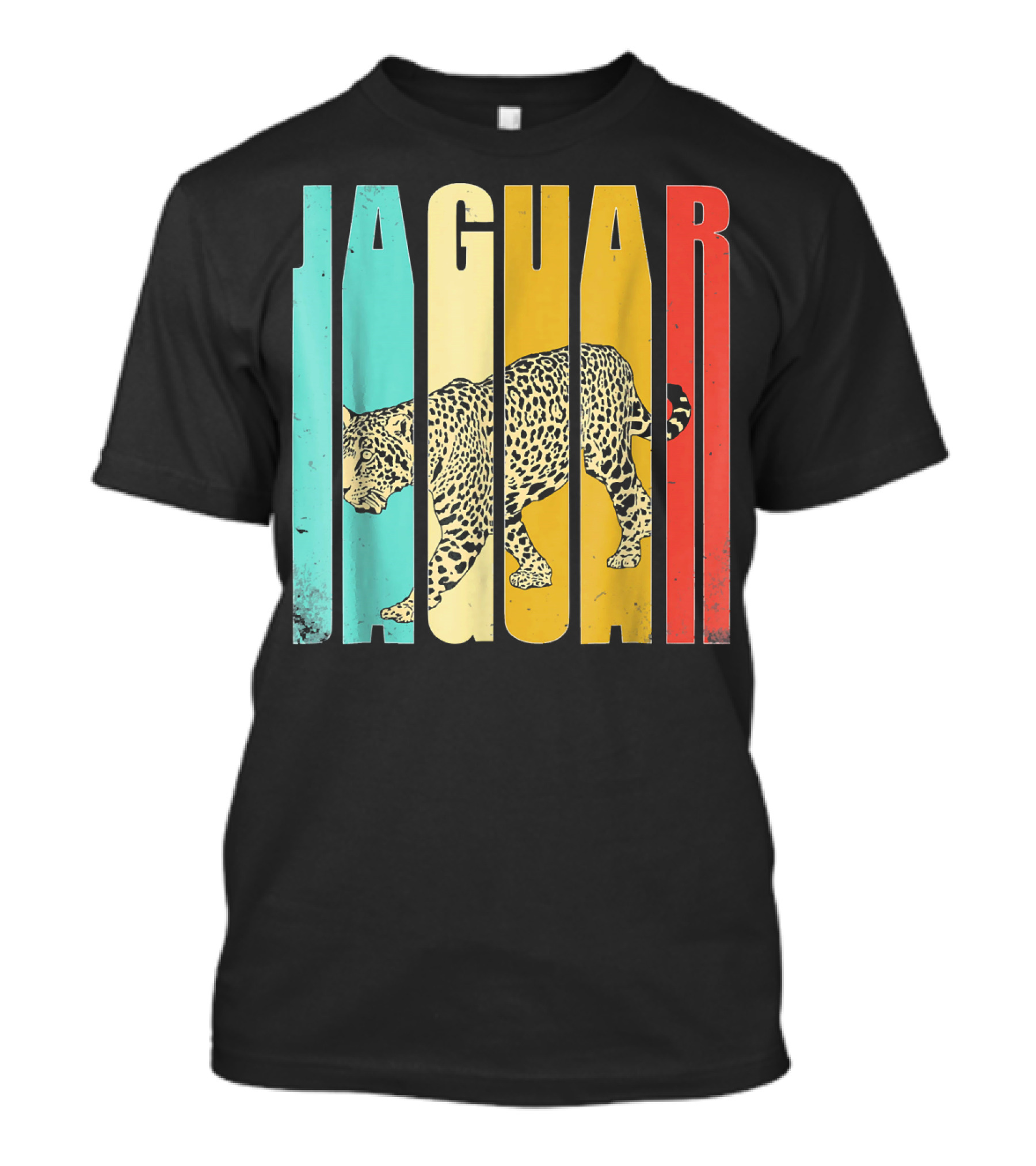 Jaguar Vintage Striped Walking Jaguar T-Shirt
