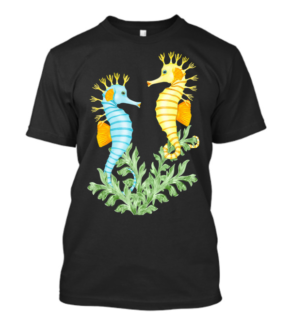 Tropical Seahorse Fantasy Duo Ocean Dance T-Shirt