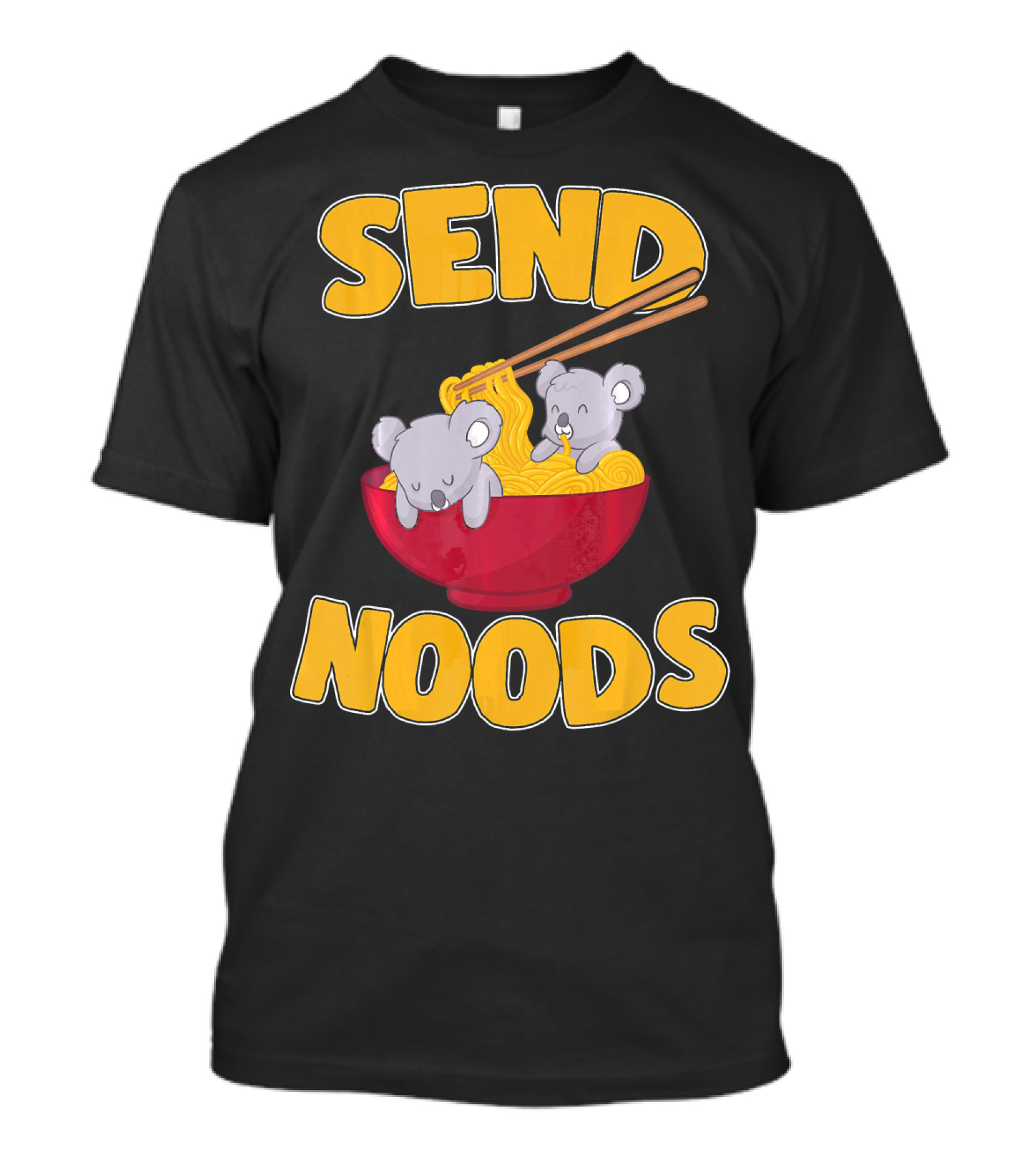 Send Noods Kawaii Koala Bear Ramen Bowl T-Shirt