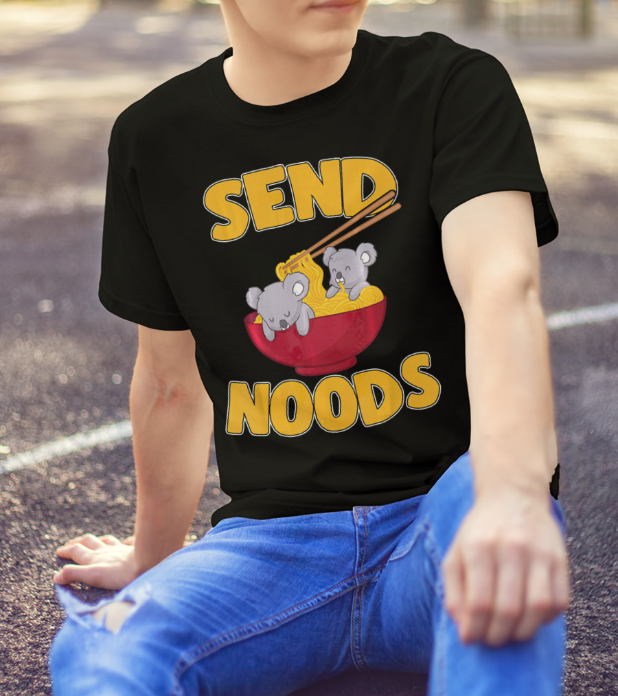 Send Noods Kawaii Koala Bear Ramen Bowl T-Shirt