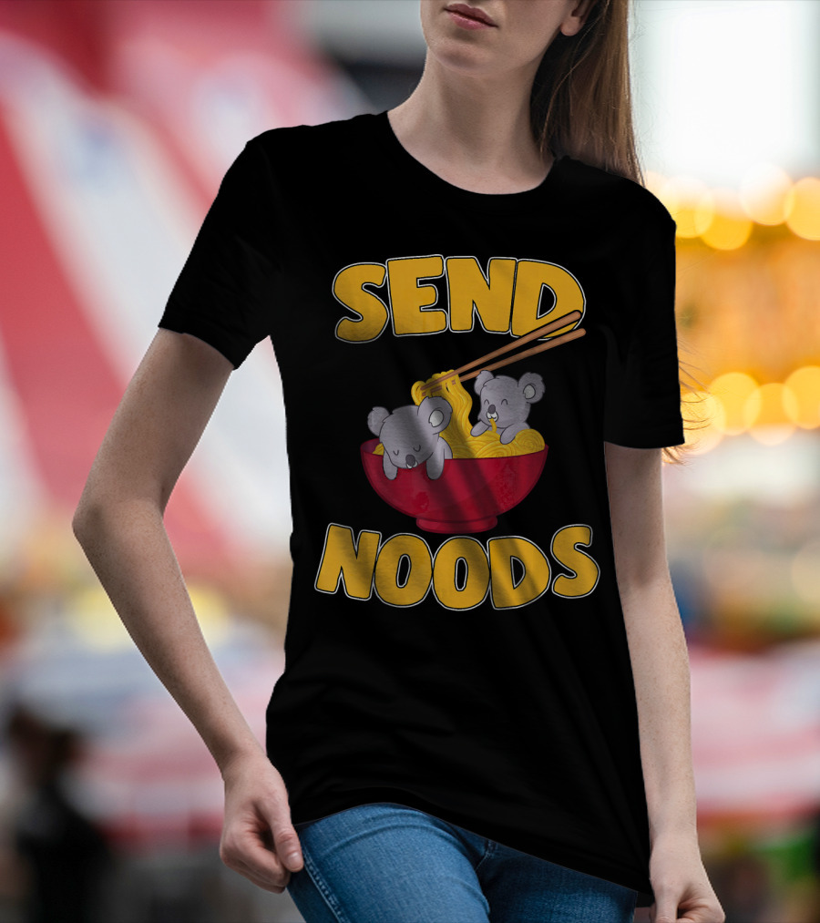 Send Noods Kawaii Koala Bear Ramen Bowl T-Shirt