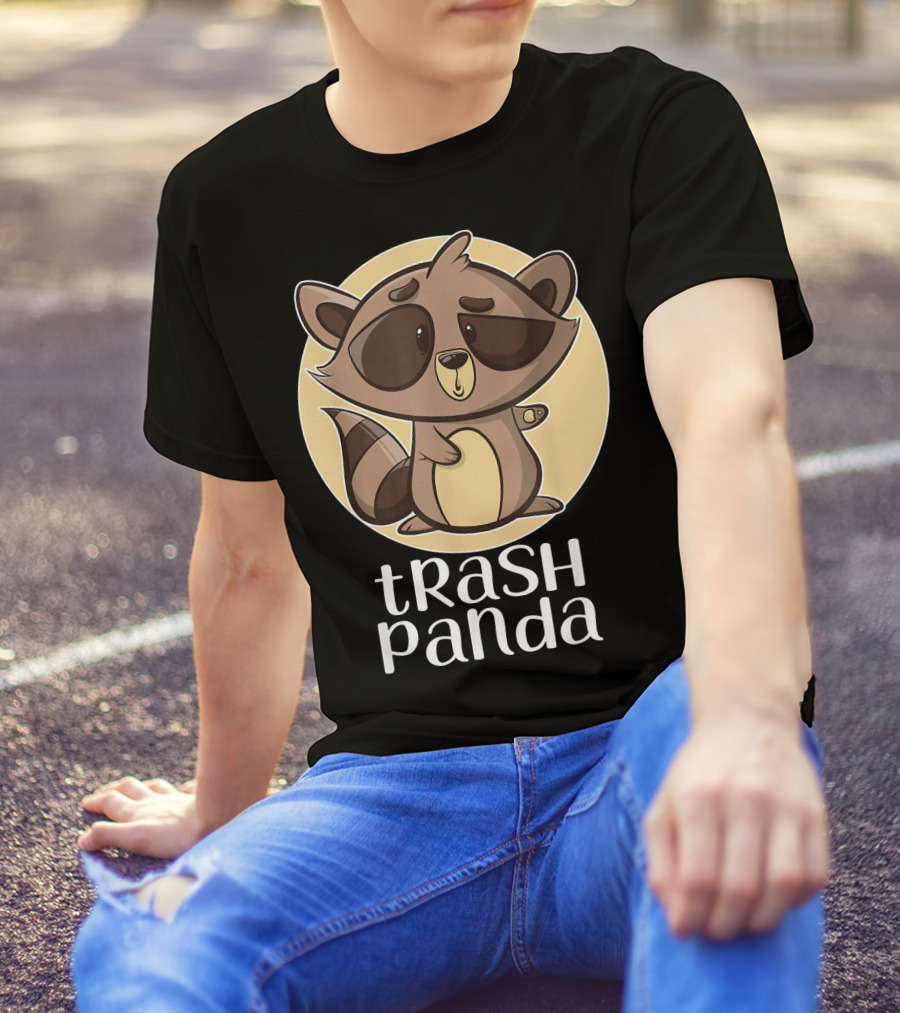 Trash Panda Cartoon Raccoon Love T-Shirt