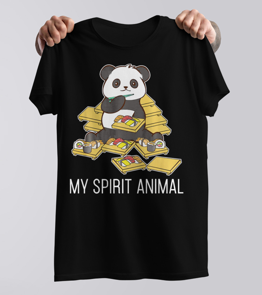 My Spirit Animal Sushi Panda Eating Bento Boxes T-Shirt