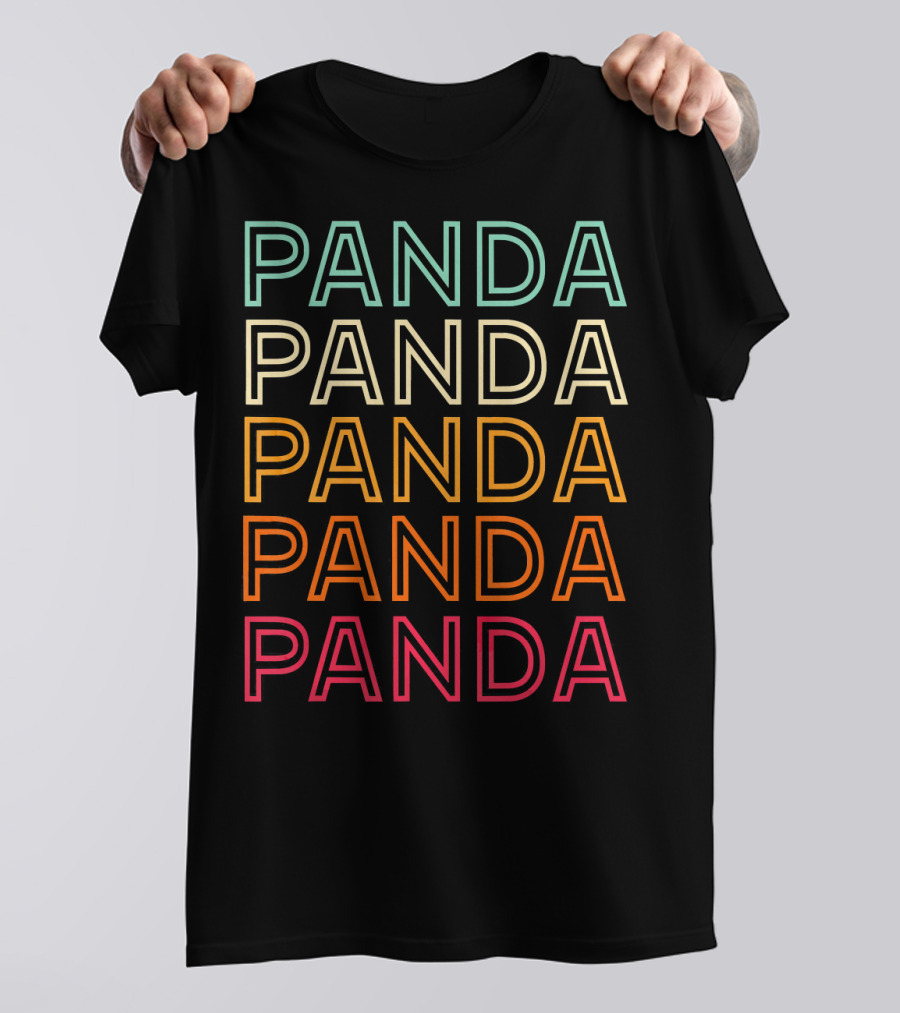 Panda Panda Panda Panda Panda Vintage T-Shirt