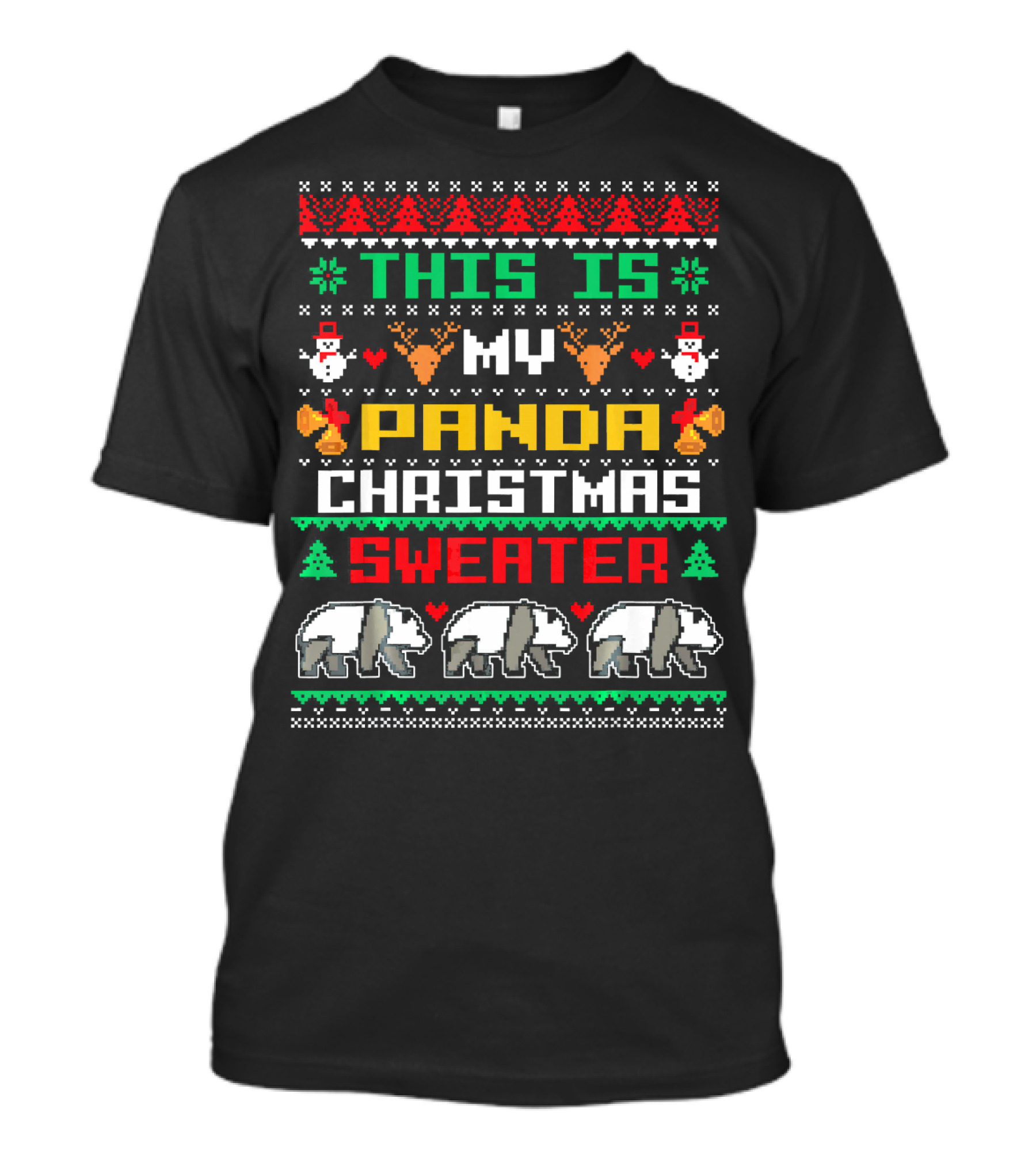 This Is My Panda Christmas T-Shirt