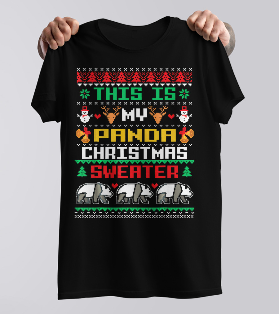 This Is My Panda Christmas T-Shirt
