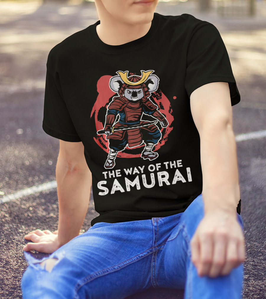 The Way Of The Samurai Funny Samurai Koala Warri T-Shirt