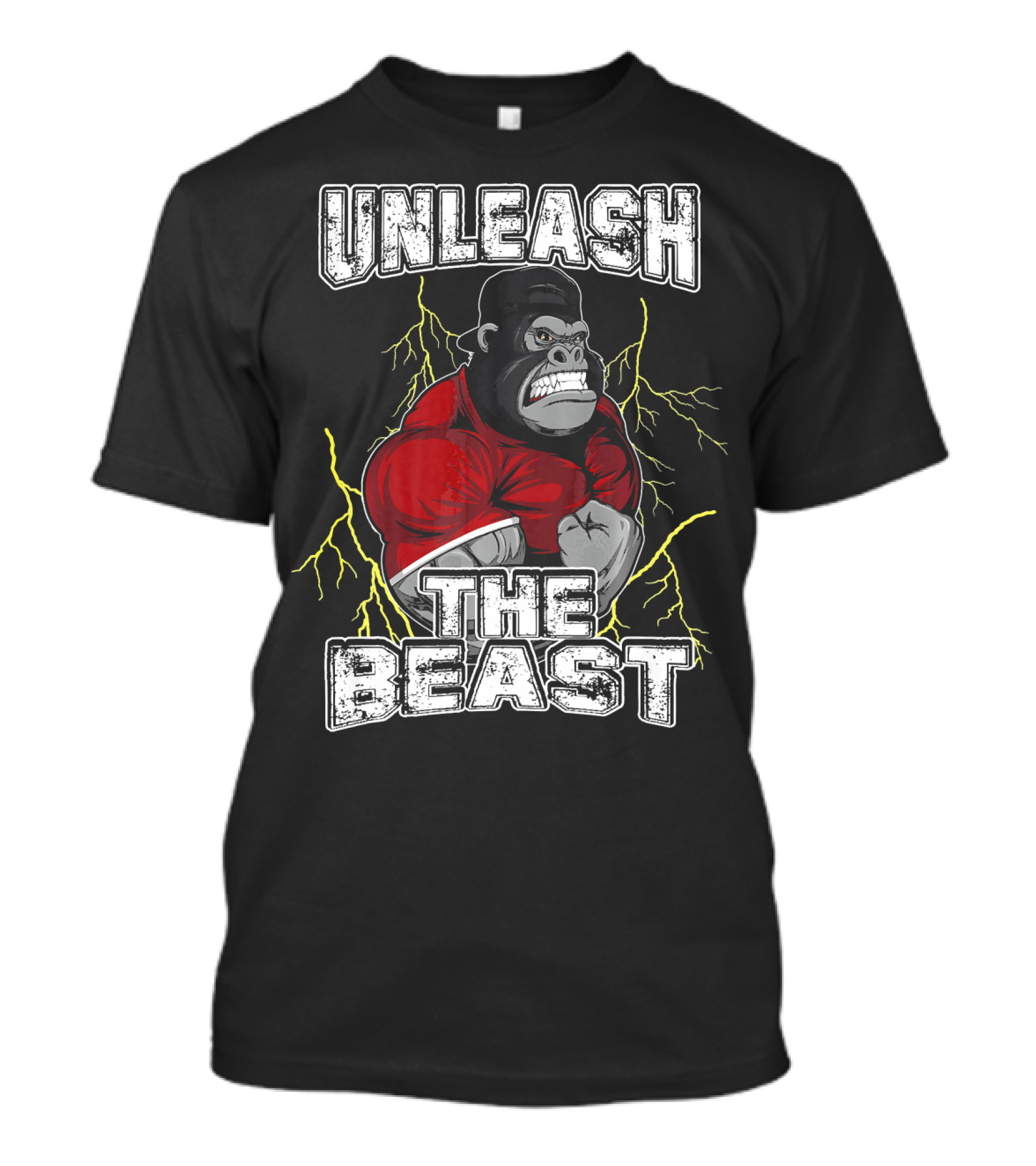 Unleash The Beast Gorilla Power Electric Strength T-Shirt