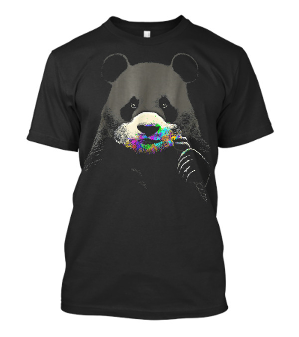 The Panda Who Ate The Last Unicorn Rainbow Beard T-Shirt