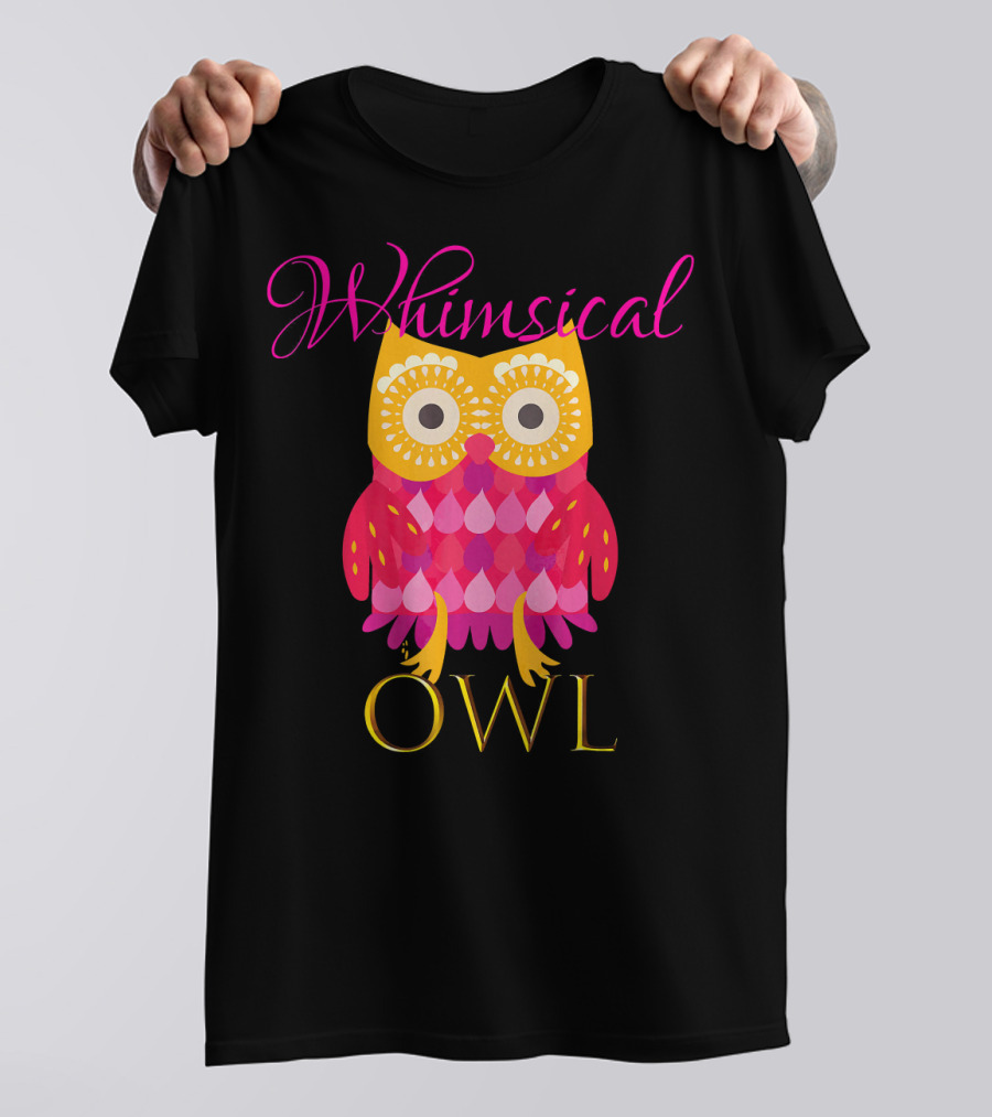 Whimsical Owl Party Out Women CUTE T-Shirt
