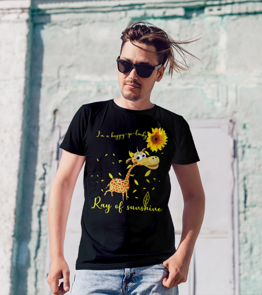 I'm A Happy-Go-Lucky Giraffe Ray Of Sunshine T-Shirt