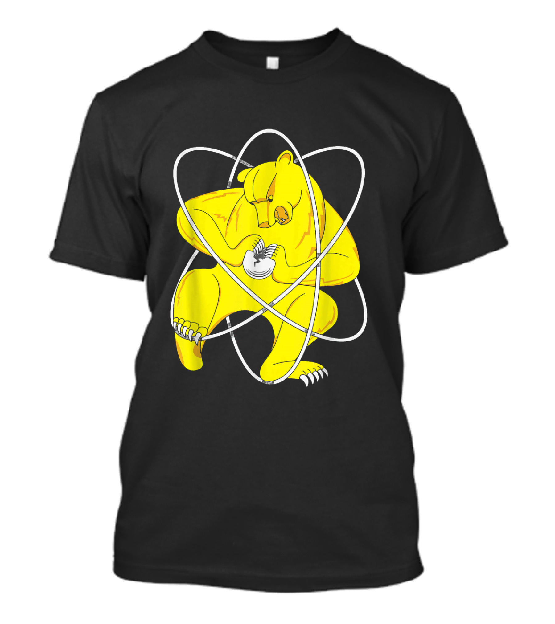Zheleznogorsk Yellow Bear Splitting Atom T-Shirt