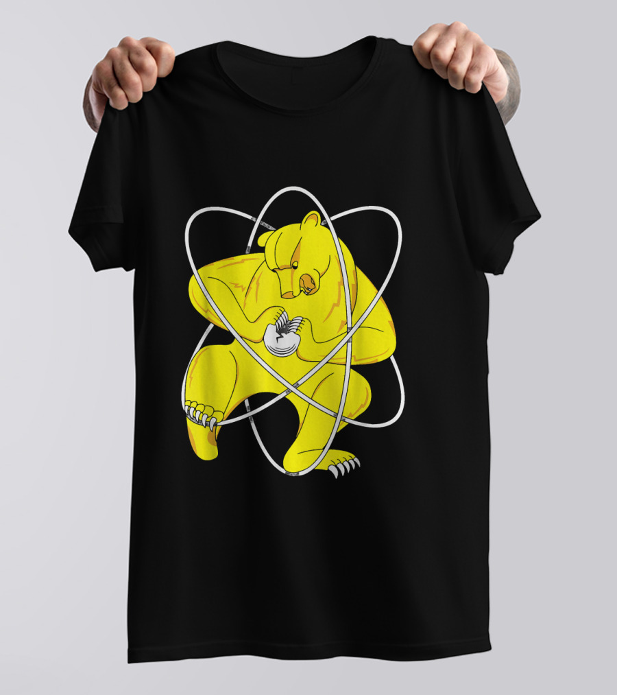 Zheleznogorsk Yellow Bear Splitting Atom T-Shirt