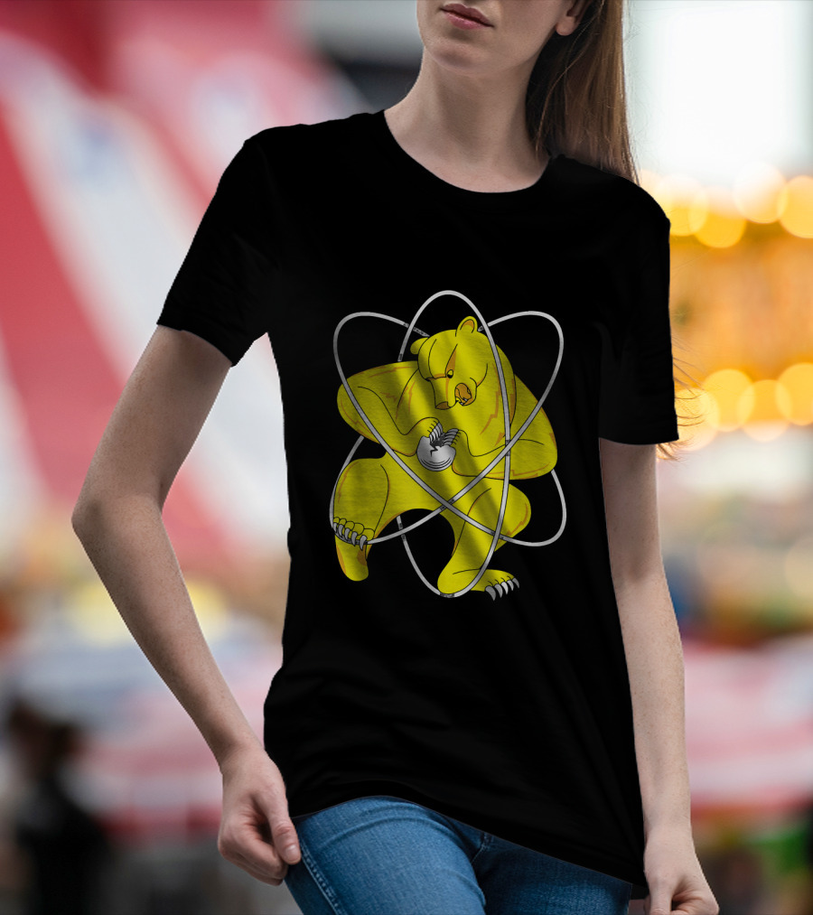 Zheleznogorsk Yellow Bear Splitting Atom T-Shirt