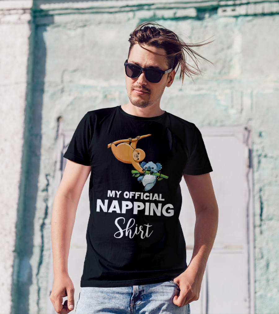 MY OFFICIAL NAPPING SHIRT SLOTH KOALA 4th OF JULY T-Shirt