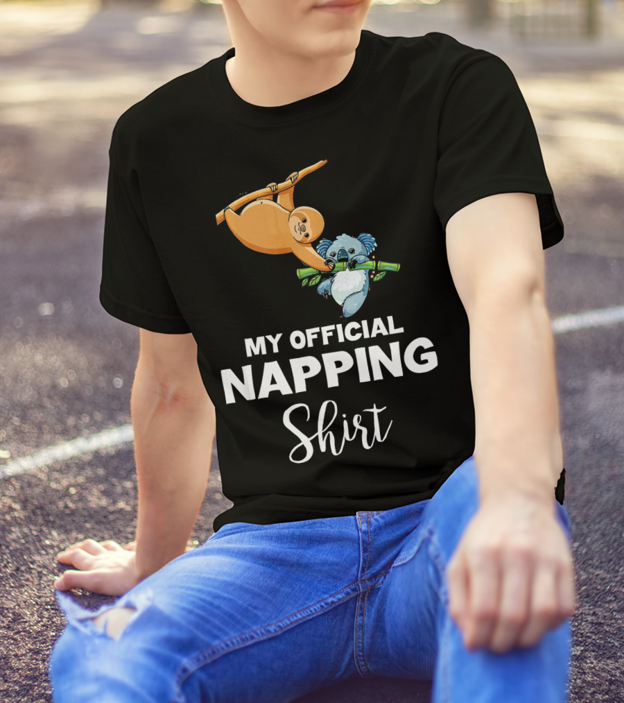 MY OFFICIAL NAPPING SHIRT SLOTH KOALA 4th OF JULY T-Shirt
